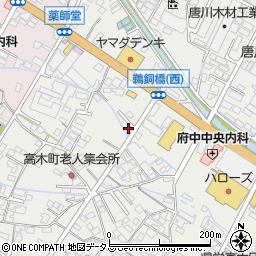 広島県府中市高木町369周辺の地図