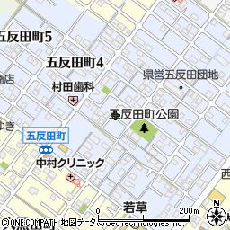 三重県松阪市五反田町周辺の地図