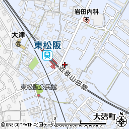 三重県松阪市大津町1周辺の地図