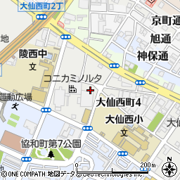 大阪府堺市堺区大仙西町周辺の地図