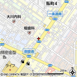 大阪府堺市堺区一条通3-25周辺の地図