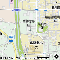 奈良県北葛城郡広陵町南25周辺の地図