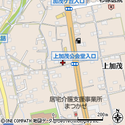 上加茂公会堂周辺の地図