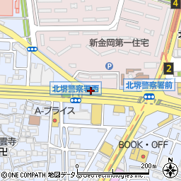 北堺警察署前周辺の地図