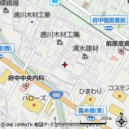 広島県府中市高木町220周辺の地図