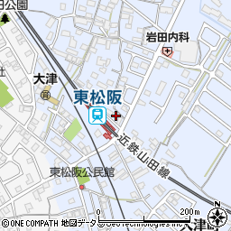 三重県松阪市大津町338-7周辺の地図