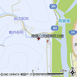 広島県山県郡安芸太田町中筒賀320周辺の地図