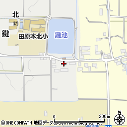 奈良県磯城郡田原本町鍵3-3周辺の地図