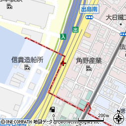 大阪府堺市堺区出島浜通8周辺の地図