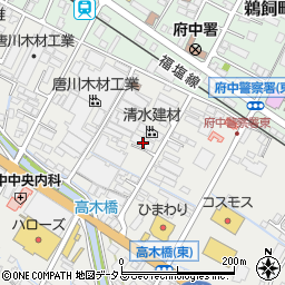 広島県府中市高木町222-3周辺の地図