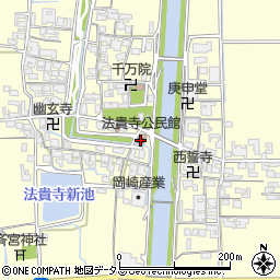 法貴寺公民館周辺の地図