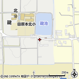 奈良県磯城郡田原本町鍵3周辺の地図