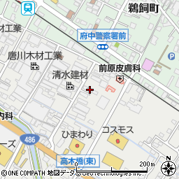 広島県府中市高木町195周辺の地図