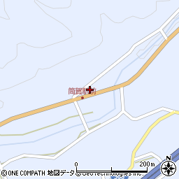広島県山県郡安芸太田町中筒賀1537周辺の地図