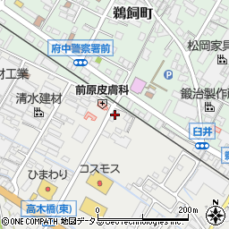 広島県府中市高木町185周辺の地図