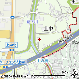 奈良県香芝市上中513周辺の地図