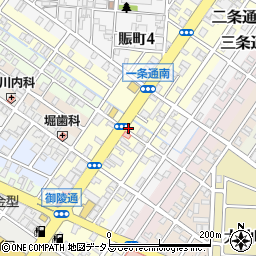 香川うどん 一条通店周辺の地図