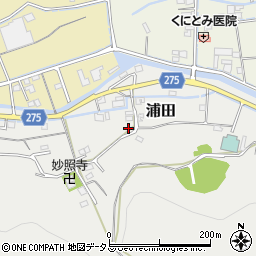 岡山県倉敷市浦田1657-8周辺の地図