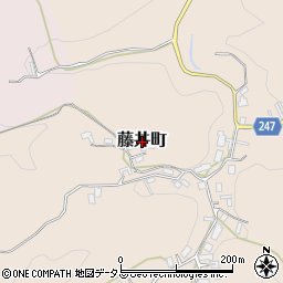 奈良県天理市藤井町周辺の地図
