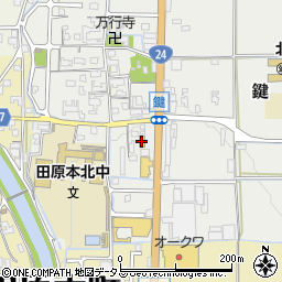 セブンイレブン田原本鍵店周辺の地図