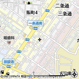 大阪府堺市堺区二条通3周辺の地図