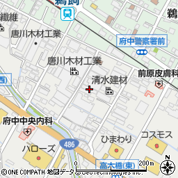 広島県府中市高木町222周辺の地図