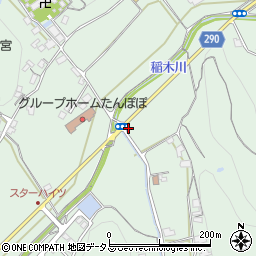 岡山県井原市下稲木町周辺の地図