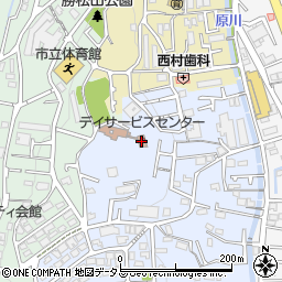 デイサービスセンター周辺の地図