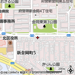 アップライフ介護用品新金岡店周辺の地図