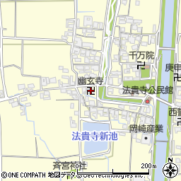 幽玄寺周辺の地図