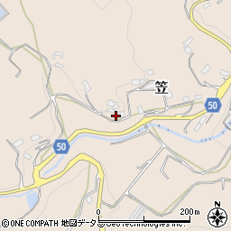 奈良県桜井市笠603周辺の地図