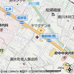 広島県府中市高木町366周辺の地図