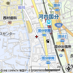 三晃薬局国分店周辺の地図