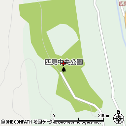 匹見中央公園周辺の地図