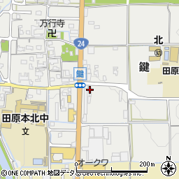 奈良県磯城郡田原本町鍵129周辺の地図