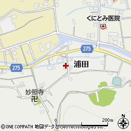 岡山県倉敷市浦田1657-5周辺の地図