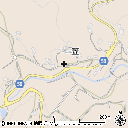 奈良県桜井市笠698周辺の地図