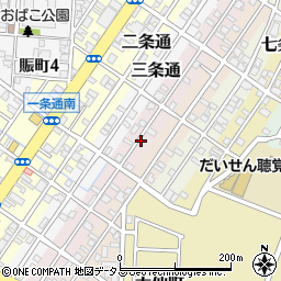大阪府堺市堺区四条通周辺の地図
