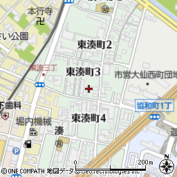大阪府堺市堺区東湊町周辺の地図