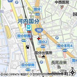 ＪＡ大阪中河内国分周辺の地図