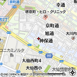 大阪府堺市堺区神保通1周辺の地図