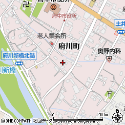 広島県府中市府川町周辺の地図
