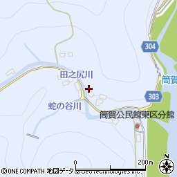 広島県山県郡安芸太田町中筒賀1262周辺の地図
