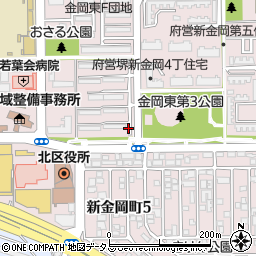 金岡東G団地駐車場【2-05号棟付近】(0082)周辺の地図