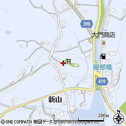 広島県福山市駅家町新山32周辺の地図