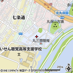 大阪府堺市堺区南丸保園周辺の地図