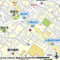 セブンイレブン松阪大黒田町北店周辺の地図