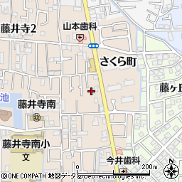 ルシオ藤井寺周辺の地図