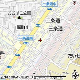 大阪府堺市堺区二条通4周辺の地図