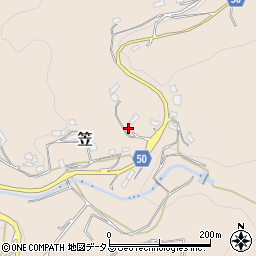 奈良県桜井市笠576周辺の地図
